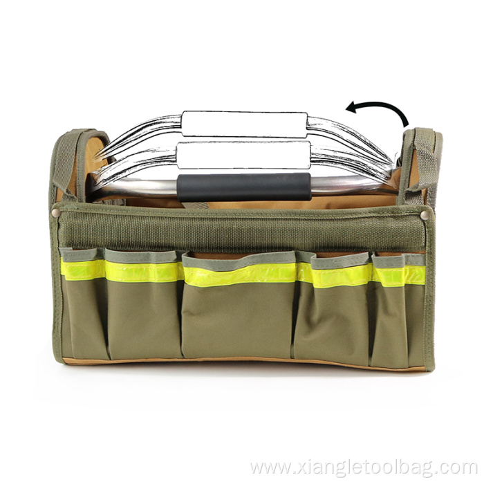 Large Compartment Electrician Tote Tool Bag